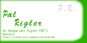 pal rigler business card